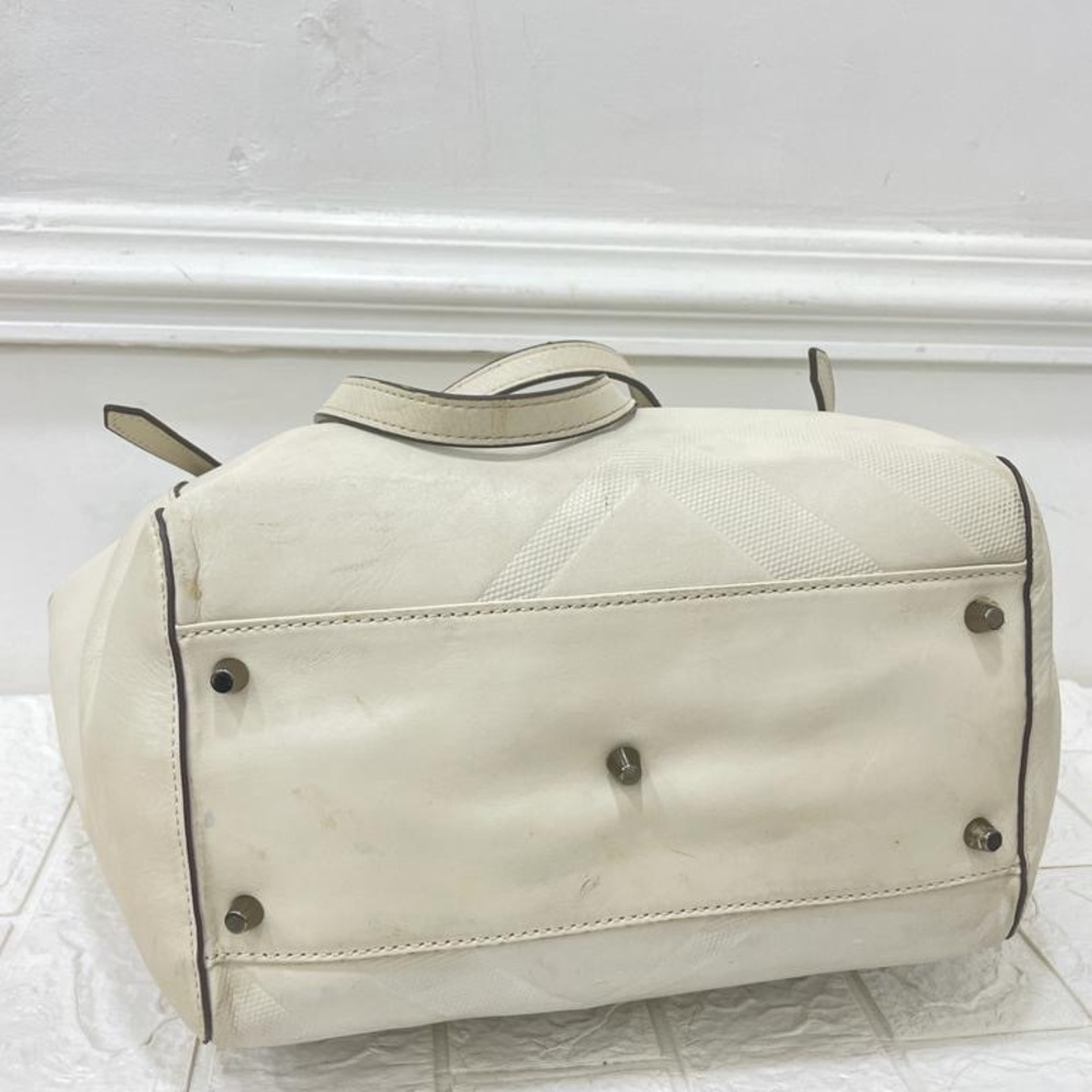 Burberry leather Canterbury tote bag - Picture 8 of 11